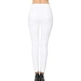 thumbnail image 2 of Wax Denim Womens Juniors Push-Up High-Rise Colored Twill Pants WHT-3, 2 of 3