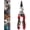 Red, variant on 4-in-1 Wire Stripping and Testing Pliers, Heavy Duty Foldable Electrician Tool Set, Built-In Digital Voltage Detector with LED Display, Integrated Cable Cutter Crimper Twister Stripper ，Green