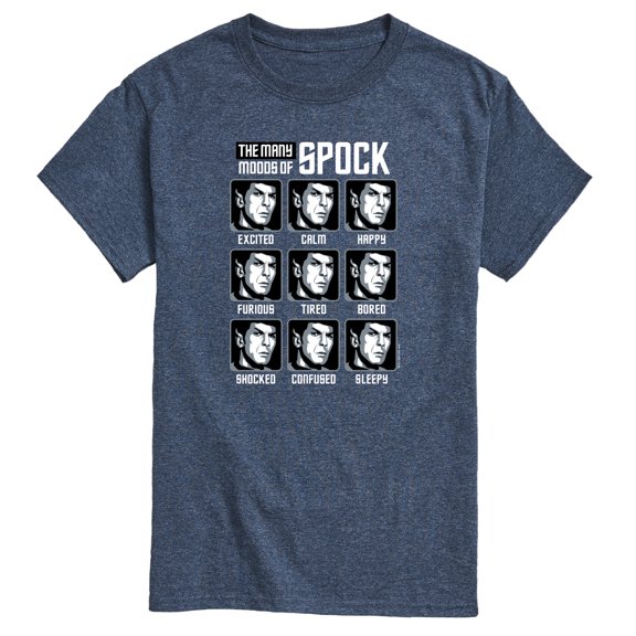 Star Trek - Spock Moods - Men's Short Sleeve Graphic T-Shirt