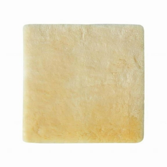 17 in. Square Natural Green Medical Grade Sheepskin Chair Pad