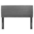 thumbnail image 3 of Tufted Headboard, Full Queen, Grey Gray, Velvet, Mid Century Bedroom, Modern Contemporary Boutique HB35664, 3 of 7