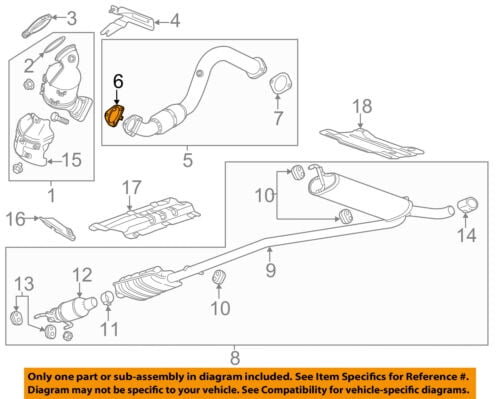 GM OEM Exhaust-Front Pipe Gasket 95020217