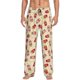 thumbnail image 1 of Fotbe Cartoon Popcorn Pantalones de Pijama para Hombre, Pantalones de Dormir, Pantalones de Casa con Cintura Ajustable y Bolsillos-Medium, 1 of 6