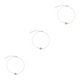 thumbnail image 3 of Sonducket Tobilleras Elegante Aleación de oro universal Perlas falsas Accesorios estéticos simples Adornos para los pies Pulseras de tobillo Plata Type1 NO1 Sonducket CBP253062, 3 of 6