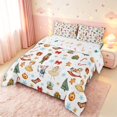 thumbnail image 2 of Manfei Festive Nutcracker King Size Comforter Sets,Christmas Snowflake Comforters King Size,White,Christmas Reversible,3-Piece,1 Comforter and 2 Pillowcases, 2 of 7