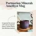 thumbnail image 2 of Portmeirion 12oz Minerals Mug, Amethyst (Set of 4) - Stoneware Coffee Cup with Reactive Glaze, Durable & Stylish Ceramic Mug - Microwave, Dishwasher, Freezer Safe - Earthy Design for Cafe & Home, 2 of 7