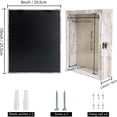 thumbnail image 3 of White Shadow Box Frame Real Glass Window Door with Hinge 8 x 10, 3 of 7