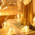 thumbnail image 5 of Guirnalda de luces con forma de corazón con clip para fotos, guirnalda de luces con clip para colgar fotos, decoración perfecta para la pared del dormitorio, 5 of 5