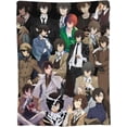 thumbnail image 3 of Osamu Dazai Blanket Soft and Warm Lightweight Fluffy Throws Blankets Rug Carpet Gift for Beach Yoga Bedroom Living Room Decoration Sofa Camping Trip Dorm Decor All Season, 3 of 6