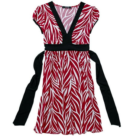 Juniors Banded Print Jersey Dress