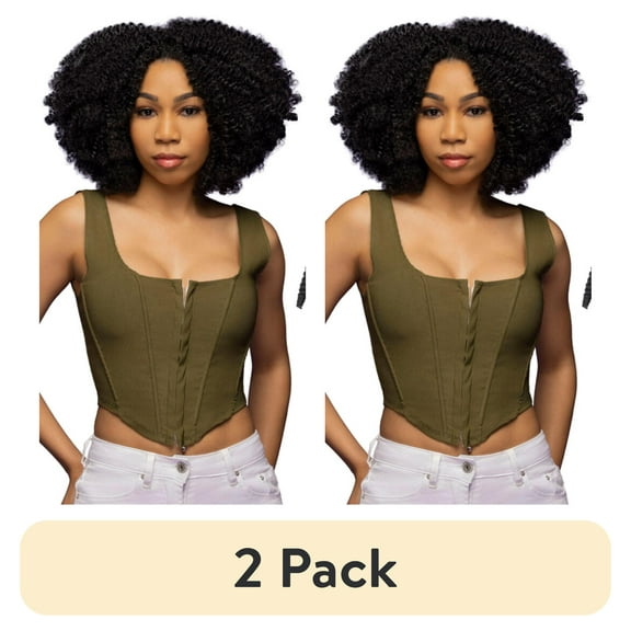 (2 pack) Darling Spring Twist Crochet Hair 2X Pack, 24 inch, #1, Adult, Female