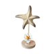 thumbnail image 3 of Figura decorativa de estrella de mar de madera, colección de figuras de estrella de mar, adorno de mesa para dormitorio Amarillo desgastado, 3 of 9