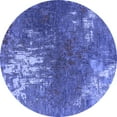 thumbnail image 1 of Ahgly Company Indoor Round Oriental Blue Industrial Area Rugs, 6' Round, 1 of 4