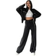 thumbnail image 2 of Conjunto Deportivo de Dos Piezas para Mujer, Ideal para Otoño Incluye Sudadera de Larga con Cremallera y Pantalón Negro M, 2 of 9