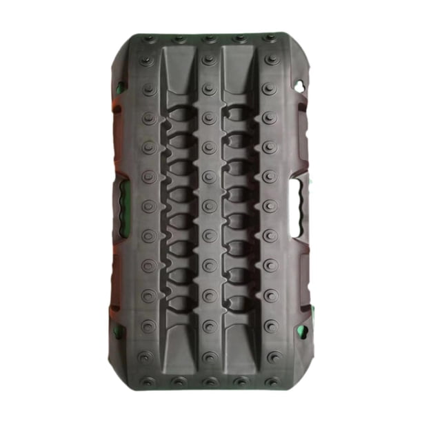 Alfombrilla de emergencia para neumáticos de coche, almohadilla de tracción genérica, almohadilla de seguimiento para rueda de escape de coche Negro