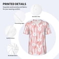 thumbnail image 3 of Lsque Cute Rabbit Carrot Pattern Mens Polo Golf Shirts Funny Graphics Shorts Sleeve Button Shirts Baseball T-shirt-Small, 3 of 7