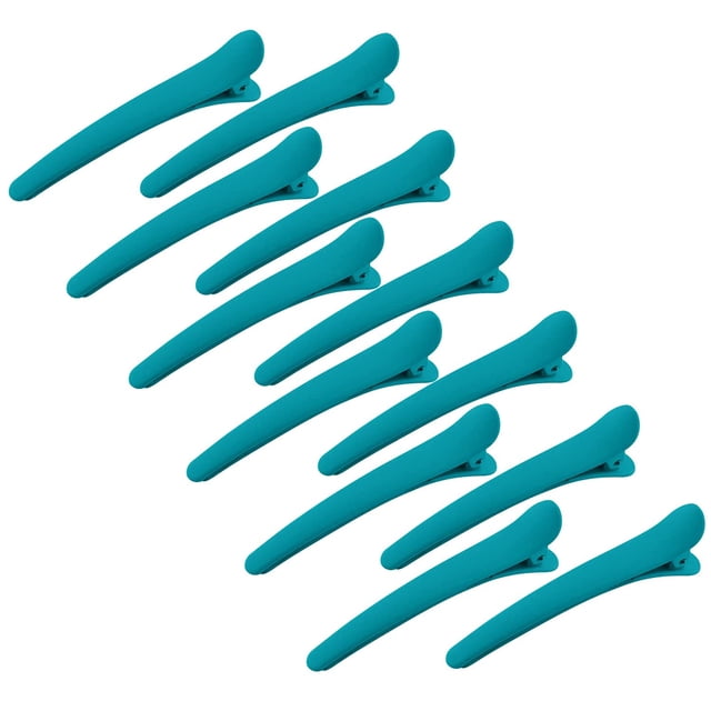 12 pinzas para el cabello para peinar seccionamiento, YISSION 3.1 pulgadas, pinzas para el cabello de cocodrilo mate, pasadores para el cabello, sin arrugas, pinza para el cabello con pico de pato, ac