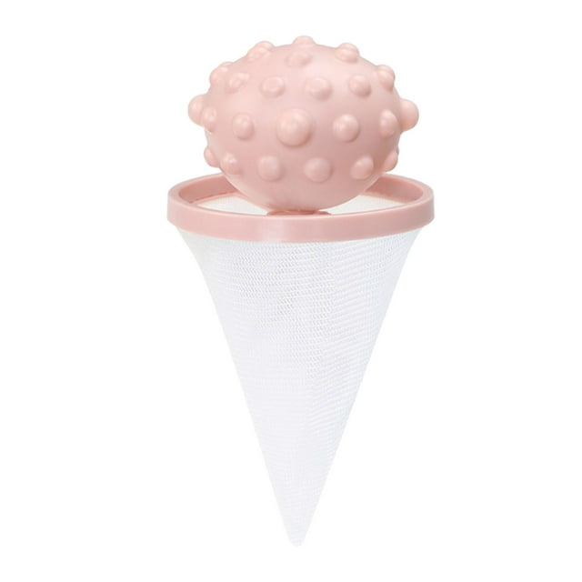 Btomtd Laundry Hair Catcher 2025 Floating Hair Filtering Mesh Removal Pet Hair Remover For Laundry Reusable Washer Hair Catcher Hair Filter Bag Lint Catcher For, Pink
