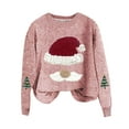 thumbnail image 2 of Aloohaidyvio Sweatshirts Ugly Christmas Sweater Funny Santa Crewneck Sweatshirts Holiday Party Pullover Long Sleeve Knit Tops, 2 of 4