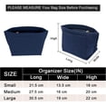 thumbnail image 2 of Purse Organizer Insert handle Bag (DarkBlue, Small), 2 of 7