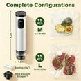 thumbnail image 5 of TOCOKEID Metal Handheld Vacuum Sealer, 60kPa Portable Food Sealer with Detachable Tank, 30 Bags & 2 Clips for Kitchen, Camping, Travel Storage, 5 of 10