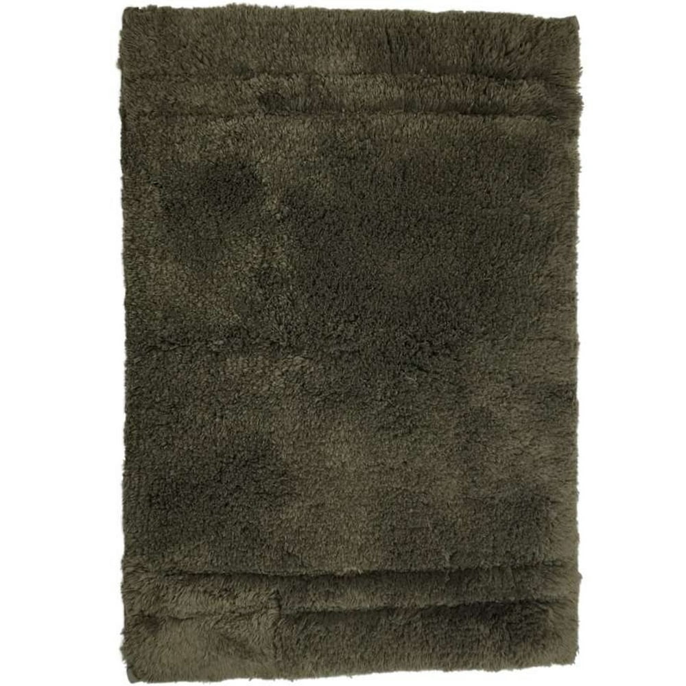 Simply Vera Wang Signature Luxury Bath Rug Moss Green Plush Cotton