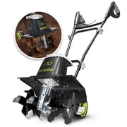 Sun Joe Electric Garden Tiller Cultivator, Steel Tines, 13.5 Amp, 16 Inch, TJ604E