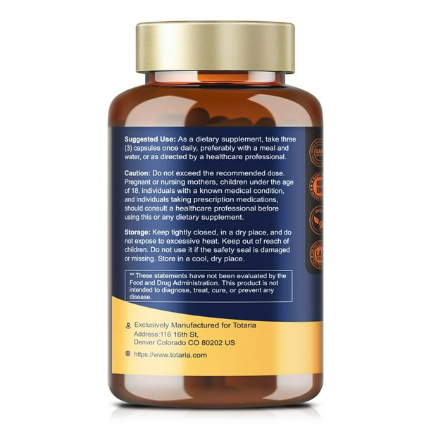 Suplemento de ácido alfa lipoico Totaria R 600 mg para la neuropatía