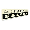 thumbnail image 3 of Vintage Wild West Saloon Aluminum Metal Decor Sign - 4x18 inches, 3 of 4