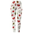 thumbnail image 6 of Gyexs Christmas Leggings for Women Soft Stretchy Xmas Printed Pajamas Pants Fleece Lined Gym Yoga Pants Womens Christmas Apparel H-White & Size L, 6 of 6