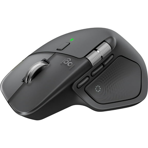 Logitech MX Master 4 for Business, Wireless Mouse with Quiet Clicks, 8K DPI, MagSpeed Scrolling, Logi Bolt Receiver, Bluetooth, Actions Ring, Haptics, USB-C Charging - Graphite - Darkfield - Wirele...