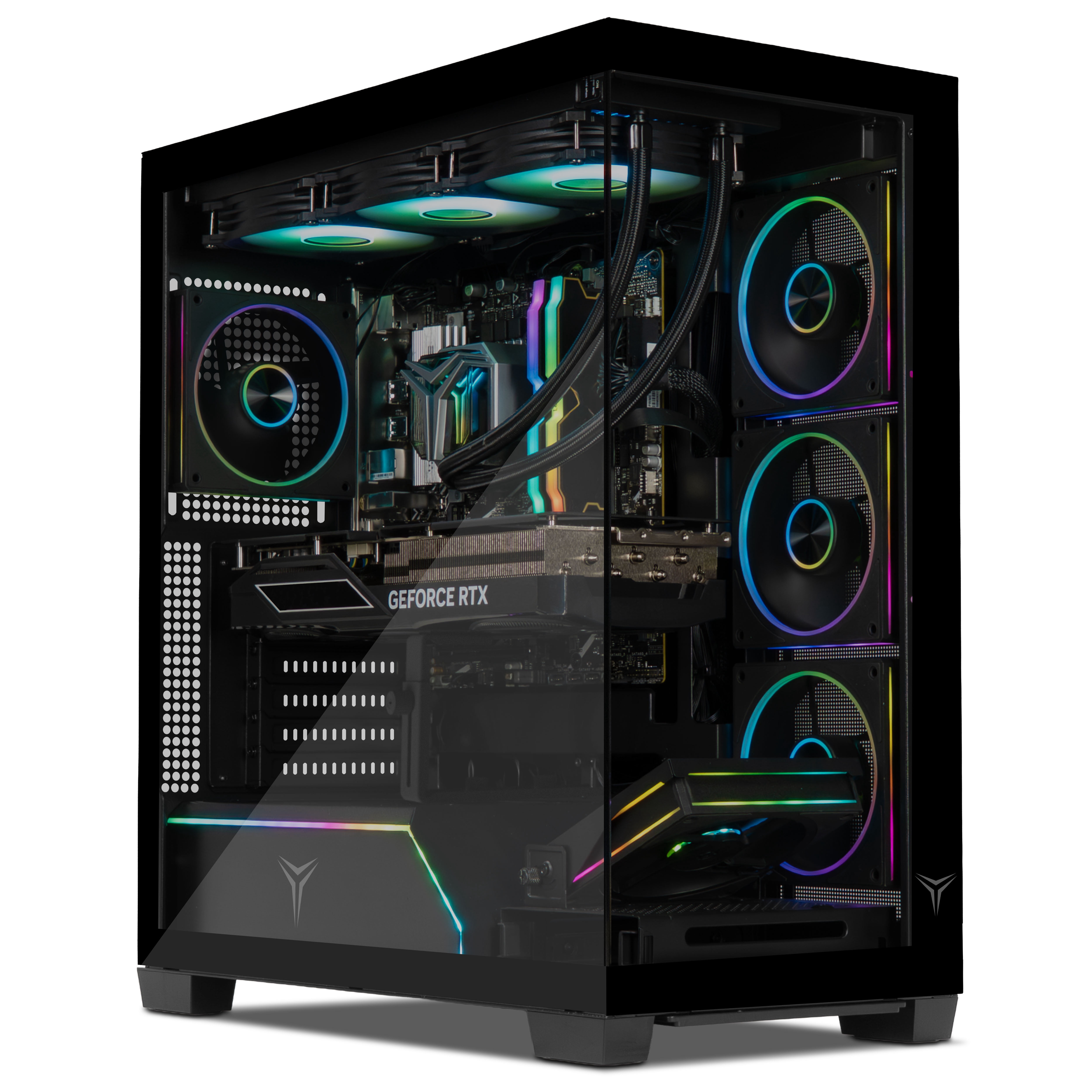 YEYIAN Gaming PC. AMD Ryzen 7800X3D, NVIDIA RTX 5070, 360mm AIO, 2 TB NVMe, 32GB DDR5, 850W, Windows 11 Home. Model YPA-AX780DC-5701U