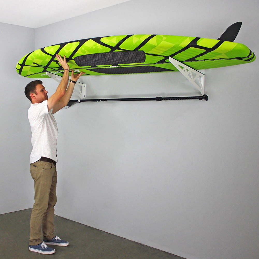 SafeRacks Wall-Mounted Rack for Paddle Boards, Surfboards, Kayaks and Snowboards