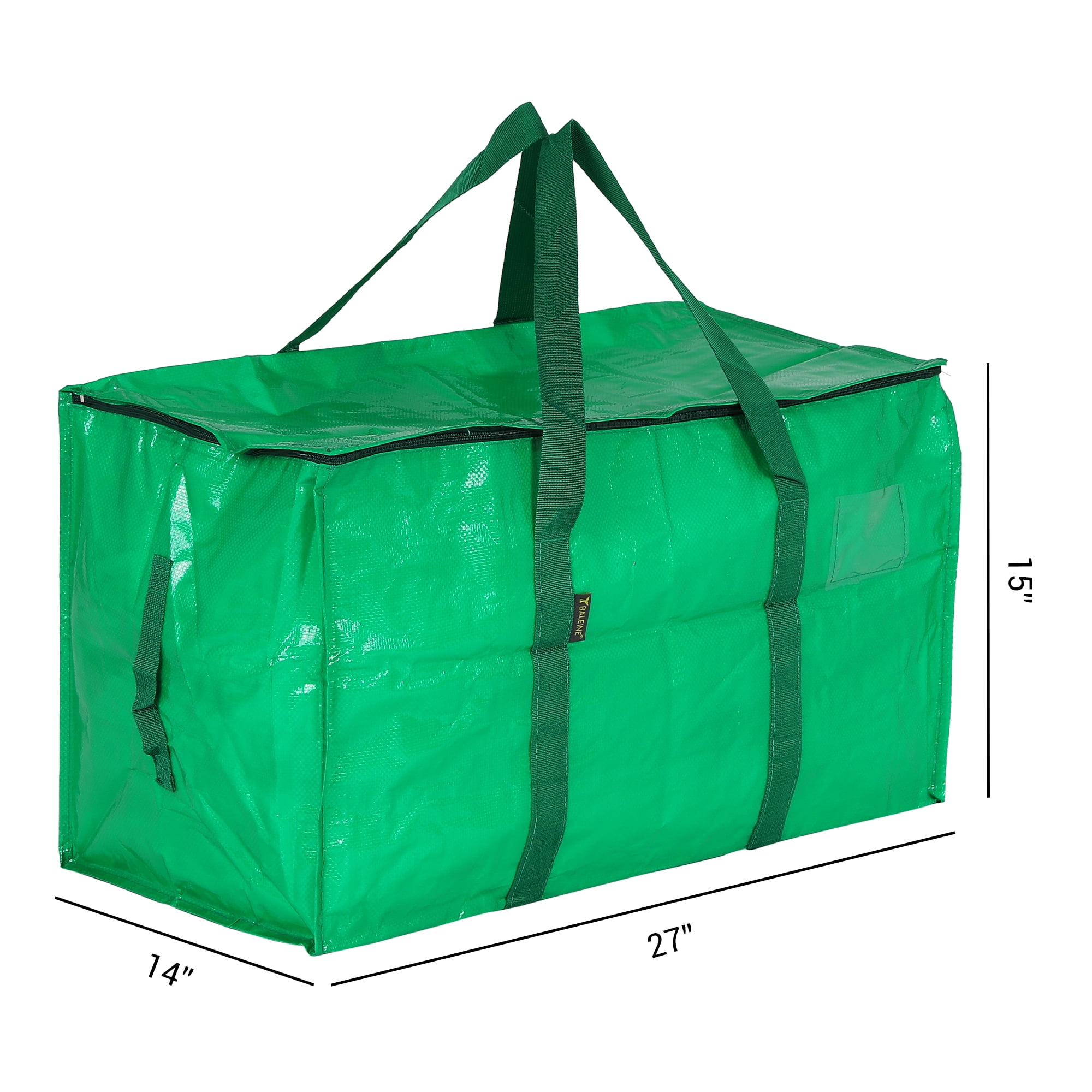 Unique Bargains 1 Pack Clothes Storage Bags Moving Bags Green 27*14*15in