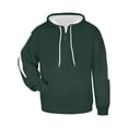thumbnail image 2 of Badger Sideline Fleece Hooded Sweatshirt 1456 Forest/ White 2XL, 2 of 4