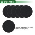 thumbnail image 5 of Unique Bargains Sandpaper Hook & Loop Sanding Sheets 50x50mm Black 60 Grit Round Efficient Grinding and Polishing Automobile Manufacturing and Repair Metal Processing, 5 of 7
