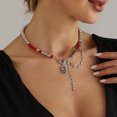 thumbnail image 6 of Elegant Love Charm Bead Neck Chain With Tassels Adjustable For Party Outfits, 6 of 9