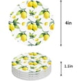 thumbnail image 1 of FMSHPON Lemon Set of 8 Round Coaster for Drinks, Absorbent Ceramic Stone Coasters Cup Mat with Cork Base for Home Kitchen Room Coffee Table Bar Decor, 1 of 6