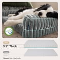 thumbnail image 5 of U By Bedsure ComfyFleece Orthopedic Dog Bed for Large Dogs, Bolster Sides Memory Foam Pet Sofa, Waterproof Washable Corduroy Gray, 5 of 9