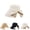 Beige, variant on Women's Bowknot Wide Brim Sun Hat, Foldable Summer Bucket Cap for Women Girls, 360° Protection