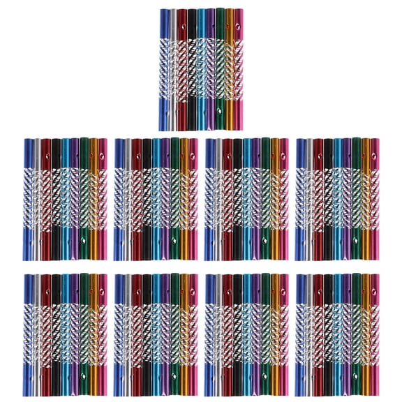 LOLIPPYY 90-Piece Aluminum Wind Chime Tubes Set for Outdoor Garden Windbell Decoration and Relaxing Sound