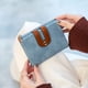 thumbnail image 4 of Cartera para mujer Cartera plegable pequeña Rfid para mujer con bolsillo para monedas con cremallera, mini cartera suave pequeña y delgada Adepaton BST3005550-2, 4 of 6