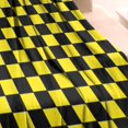 thumbnail image 3 of Yellow and Black Checkered Pattern Blanket,Comfortable Soft Flannel Throw Blanket,All Season,Warm Lightweight Blankets for Sofa Bed Couch Living Room Chair,30"x40", 3 of 4