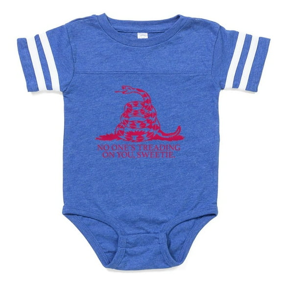 CafePress - Nobody's Treading On You Sw - Cute Infant Baby Football Bodysuit