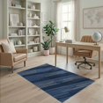 thumbnail image 2 of ODIKA 4'x6' Blue Abstract Diagonal Striped Washable Area Rug Modern Geometric Design with Dynamic Non-Slip, Chair-Friendly, Flatwoven for Home Office, Under Desk, 2 of 7