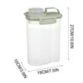 thumbnail image 2 of Ikohbadg Airtight Food Storage Containers, Stackable Kitchen Jars with Safe Seal Lids for Dry Food, Pet Treats, and Pantry Organization, Durable Plastic Storage Solution, 2 of 3