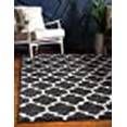 thumbnail image 3 of Unique Loom 3120663 Moroccan Lattice Area Rug, 8' x 11', Black/Beige, 3 of 10