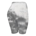 thumbnail image 4 of Gibobby Yoga pants cortos mujer Pantalones elásticos Pantalones cortos Fitness Leggings Arrugado Tie-dye Mujeres Running Yoga Biker Yoga Pantalones(Gris,CH), 4 of 5