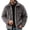 Gray #5, variant on Mens Sherpa Fleece Trucker Jacket Lapel Collar Button Front Outerwear Chest Patch Pockets Thick Warm Fuzzy Coat for Cold Season Casual Outings Black,XXS