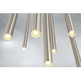 thumbnail image 5 of 31446-035 Eurofase Lighting Santana Linear Chandelier 18 Light - 10 Inches Wide by 20 Inches High-Antique Brass Gold Finish, 5 of 16
